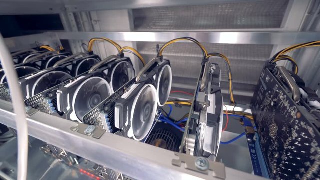 Bitcoin mining process held by means of graphics processing units