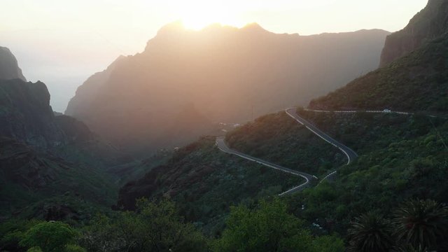 view on the village Maska on the Tenerife island