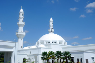 Al Hussain Mosque at Seremban 2, Negeri Sembilan, Malaysia. 