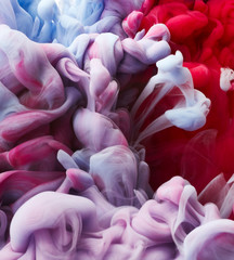 Ink in water background