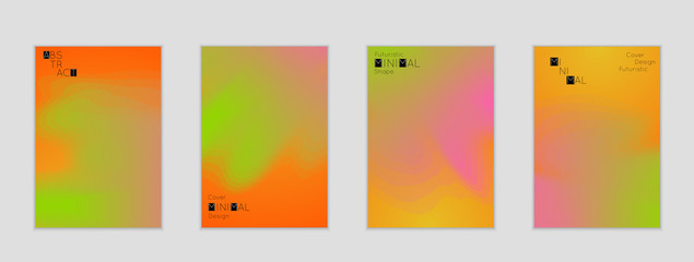 Naklejka premium Template with Fluid gradient shape with transparent blend