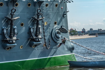 anchor of battle vessel - cruiser Aurora