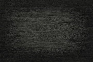 Black wooden wall background, texture of dark bark wood with old natural pattern for design art work, top view of grain timber.