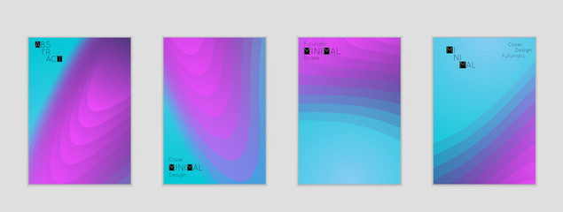 Template with Fluid gradient shape with transparent blend