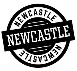 Newcastle black and white badge. City and country series.