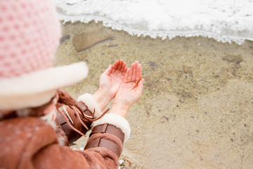 senior couple walking