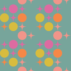 Vintage celebration pattern. Vintage color series. Minimal graphics