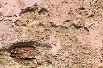 Vintage brick and stone pastel color creative texture and pattern for design and decoration isolate on background close up
