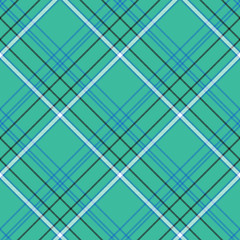 Green blue background check seamless fabric texture