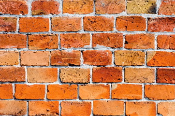 Very old brick wall, texture for background.