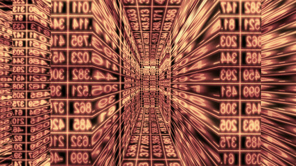 Futuristic Digital Technology Data Ticker Abstraction 11125