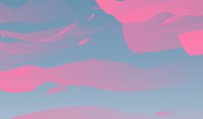 beauty sky with light pink clouds for background