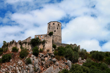 Fototapeta na wymiar Old town Pocitelj near Mostar in Bosnia and Herzegovina