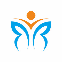 Butterfly Beauty Salon and Spa Logo Vector 