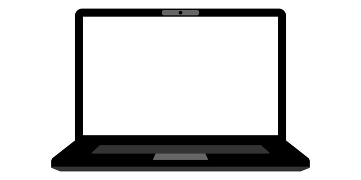 gz70 GrafikZeichnung - Illustration of laptop isolated on white background - 2to1 xxl g6022