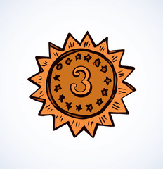 Medal. Vector drawing