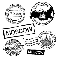 Moscow Postal Stamps