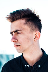 Obraz premium Handsome man in spectacles, portrait