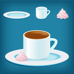 Coffee Cup with Zephyr Marshmellow