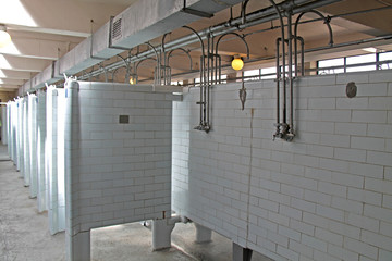 The Shower Block at a Classic British Coal Mine Pit.