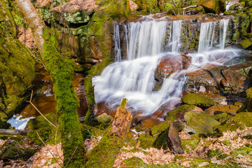 Fototapeta na wymiar Waterfalls around Rivington, Lancashire