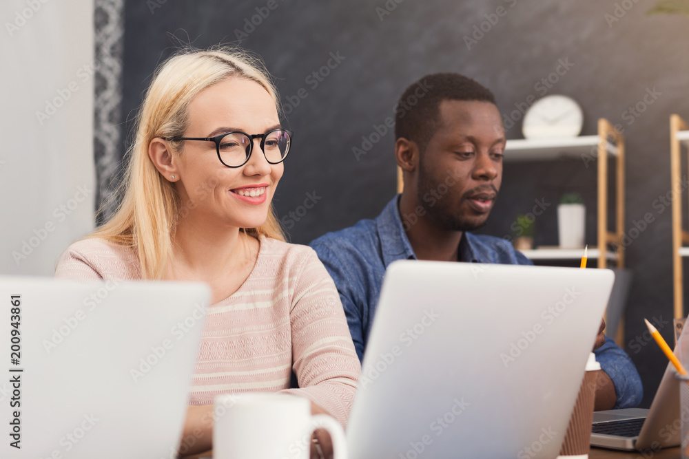 Poster Programmers working in software developing company