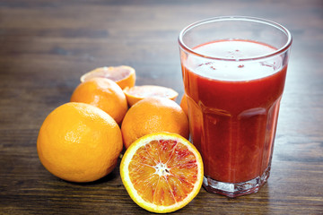 An orange juice, source of vitamins and energy