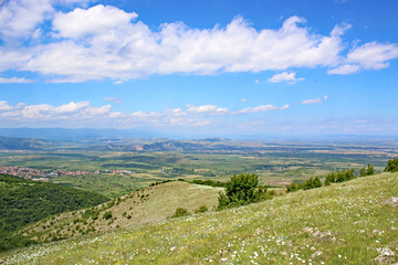 Fototapeta na wymiar Hills of central Bulgaria