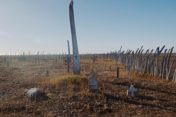 ポイント・ホープ、墓、アラスカ
