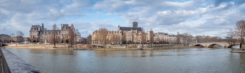 Fototapeta premium Vue panoramique du centre de Paris