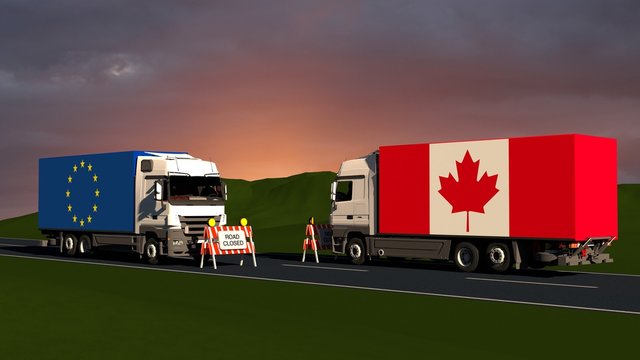  A trade agreement between the EU and Canada. No more barriers