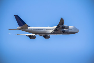 Passanger airplane taking off