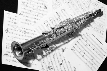 Sax soprano over arrangements