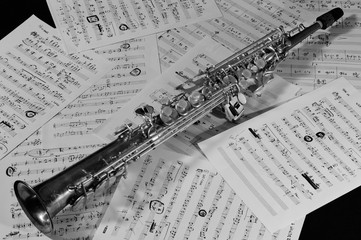 Sax soprano over arrangements