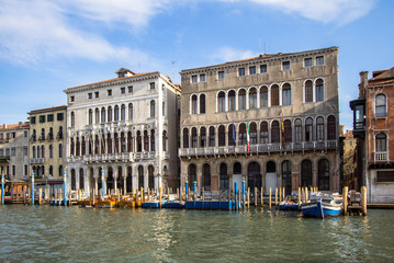 Naklejka premium Palaces on Grand Canal, Venice, Italy