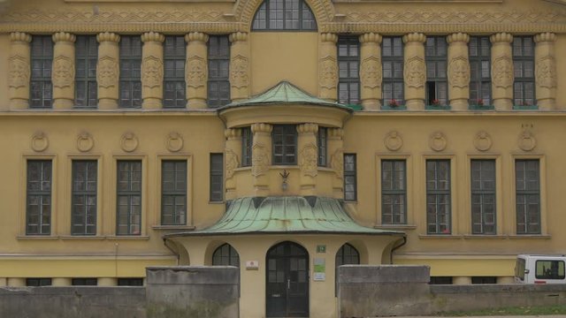 Yellow building