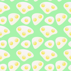 Pattern fried eggs