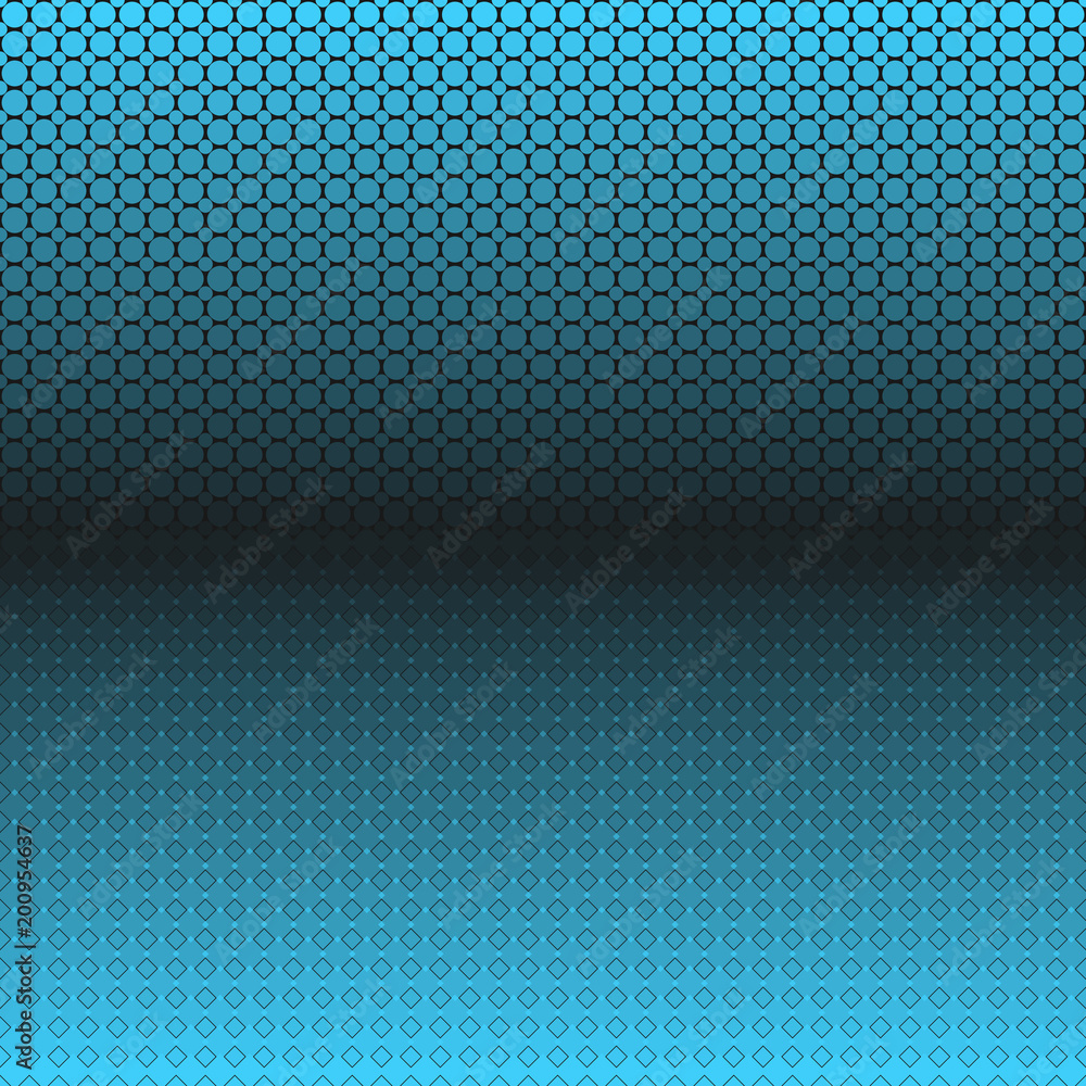 Poster geometrical abstract halftone pattern background - abstract vector graphic from squares and dots