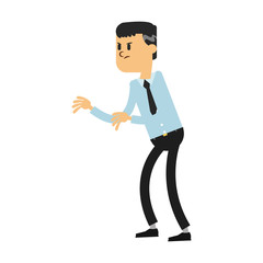 Young businessman cartoon vector illustration graphic design