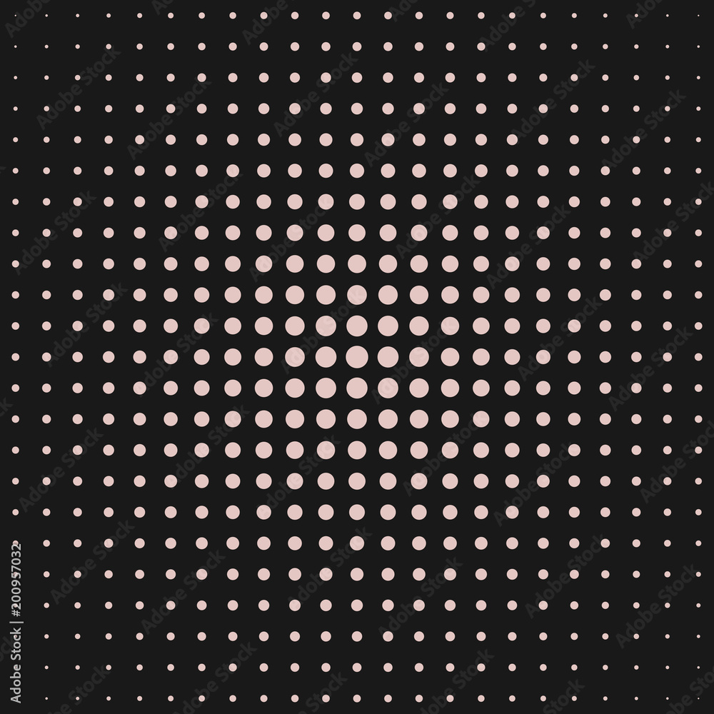 Poster abstract halftone circle background pattern template design