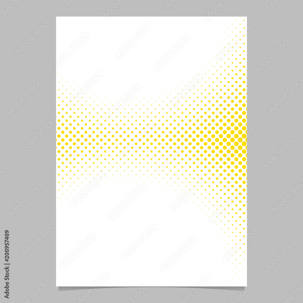 Poster abstract geometric halftone circle pattern background brochure template design - vector flyer graphi