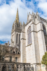 Quimper in Brittany, the Saint-Corentin cathedral
