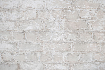 White and gray pink old brick wall background
