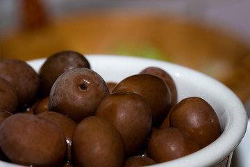 Aperitif with olives.