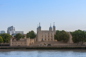 Tower of London, White tower, famous tourist attraction in Central London