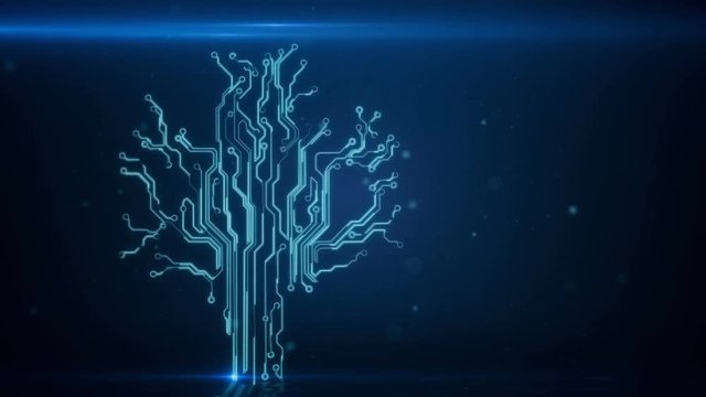 Blue chip circuit board electronic hi-tech
