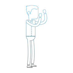 Young businessman cartoon vector illustration graphic design