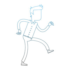 Young businessman cartoon vector illustration graphic design