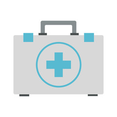 First aids suitcase vector illustration graphic design