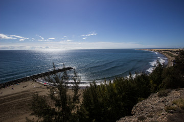 Fototapeta na wymiar Gran Canaria Playa del Ingles Beach